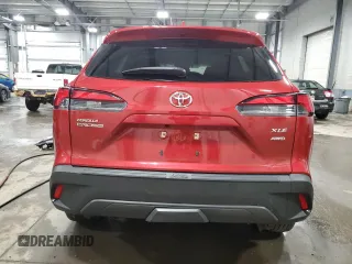 2023 Toyota Corolla Cross XLE z VIN 7MUDAABG8PV066758, wystawiony jako Copart lot #54762895 z przebiegiem 26 152 mil mil oraz Szkoda całkowita • Salvage title. Historia ofert i sprzedaży dostępna na DreamBid. Obrazek 6.