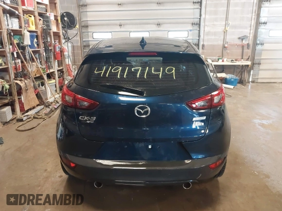 2017 Mazda CX-3 Touring with VIN JM1DKFC72H0145267, listed as a IAAI auction lot 41917149 with 55,784 mi miles. Bid and sale history available at carsss.com. Image 16.