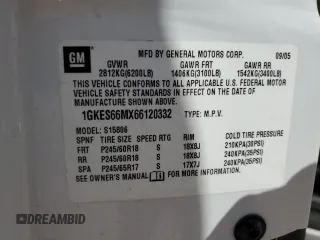 2006 GMC Envoy XL Denali with VIN 1GKES66MX66120332, listed as a Copart auction lot 49632955 with 100,580 mi miles and Salvage Title. Bid and sale history available at carsss.com. Image 15.