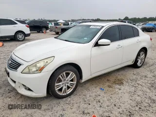 2011 Infiniti G25 x z VIN JN1DV6AR6BM650422, wystawiony jako Copart lot #57846575 z przebiegiem Nie podano mil oraz Tytuł czysty. Historia ofert i sprzedaży dostępna na DreamBid. Obrazek 1.