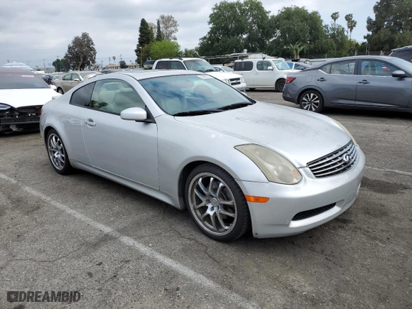 2006 Infiniti G35 Coupe with VIN JNKCV54E36M709703, listed as a Copart auction lot 53995365 with 232,817 mi miles and Non Repairable. Bid and sale history available at carsss.com. Image 4.