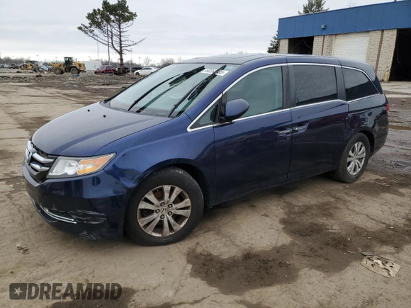 2016 Honda Odyssey EX-L with VIN 5FNRL5H68GB009674, listed as a Copart auction lot 50263385 with 159,752 mi miles and Clean Title. Bid and sale history available at carsss.com. Image 1.