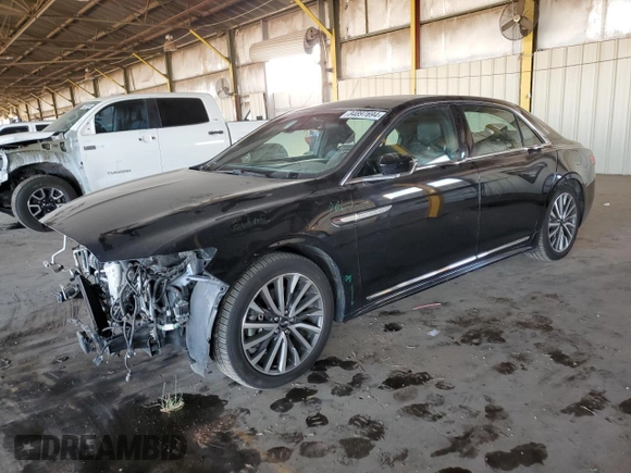 2019 Lincoln Continental Select with VIN 1LN6L9TKXK5607334, listed as a Copart auction lot 84897694 with 76,247 mi miles and Salvage Title. Bid and sale history available at carsss.com. Image 1.