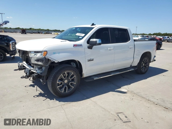 2023 Chevrolet Silverado 1500 LT with VIN 1GCUDDE87PZ144386, listed as a Copart auction lot 67100634 with 87,636 mi miles and Salvage Title. Bid and sale history available at carsss.com. Image 1.