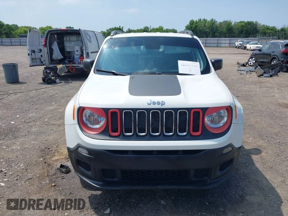 2018 Jeep Renegade Sport with VIN ZACCJBAB3JPH30955, listed as a IAAI auction lot 42332330 with 146,759 mi miles and . Bid and sale history available at DreamBid. Image 12.