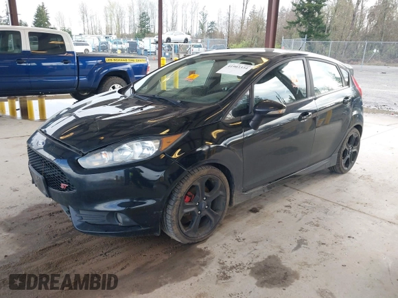 2019 Ford Fiesta ST with VIN 3FADP4GX1KM141348, listed as a IAAI auction lot 41903334 with 91,363 mi miles. Bid and sale history available at carsss.com. Image 2.