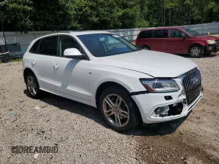 2014 Audi Q5 Premium Plus with VIN WA1DGAFP1EA087006, listed as a Copart auction lot 62254395 with 80,923 mi miles and Salvage title. Bid and sale history available at DreamBid. Image 4.
