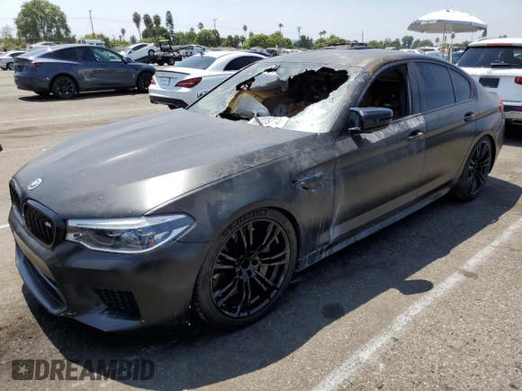 2020 BMW M5 Competition with VIN WBSJF0C02LB449079, listed as a Copart auction lot 68273734 with 0 mi miles and Salvage Title. Bid and sale history available at carsss.com. Image 1.