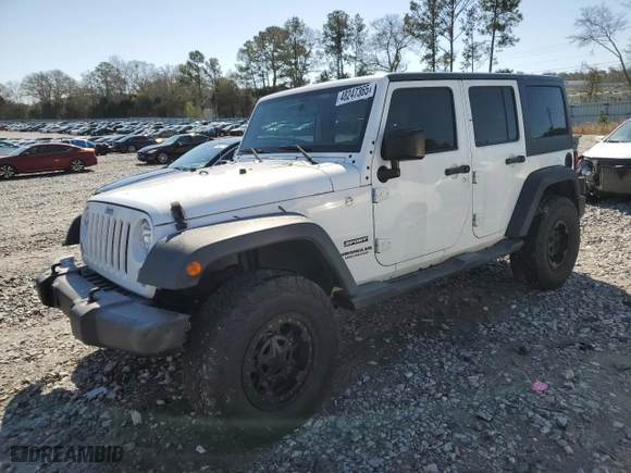 2017 Jeep Wrangler Unlimited Sport with VIN 1C4BJWDG5HL502139, listed as a Copart auction lot 48247365 with 70,336 mi miles and Salvage Title. Bid and sale history available at carsss.com. Image 1.