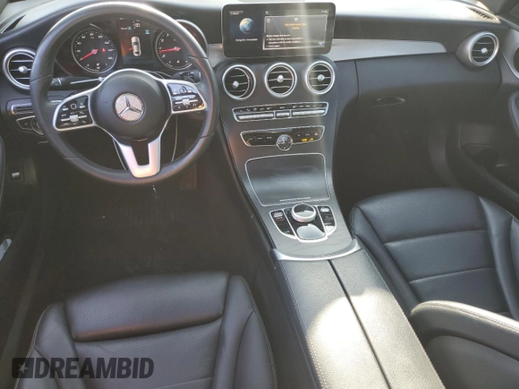 2019 Mercedes-Benz C 300 with VIN 55SWF8DB6KU286703, listed as a Copart auction lot 53886555 with Not provided miles and Salvage title. Bid and sale history available at DreamBid. Image 8.