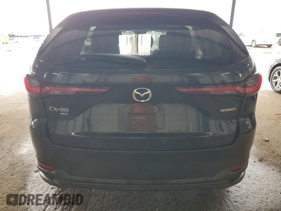 2024 Mazda CX-90 Select z VIN JM3KKAHDXR1163947, wystawiony jako Copart lot #56225205 z przebiegiem 22 340 mil mil oraz Czysty tytuł • Clean title. Historia ofert i sprzedaży dostępna na DreamBid. Obrazek 6.