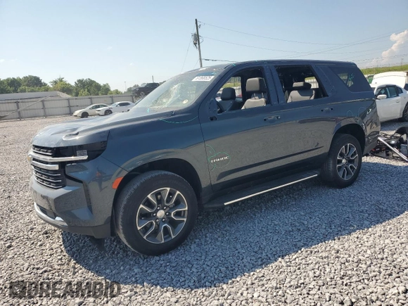2021 Chevrolet Tahoe LT with VIN 1GNSCNKD7MR214554, listed as a Copart auction lot 61568525 with 47,302 mi miles and Salvage title. Bid and sale history available at DreamBid. Image 1.