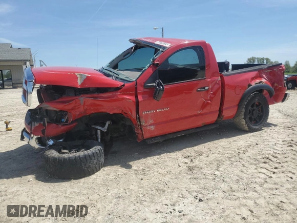 2005 Dodge 1500 SLT with VIN 1D7HU16N35J635897, listed as a Copart auction lot 53856695 with 154,796 mi miles and Salvage Title. Bid and sale history available at DreamBid. Image 1.