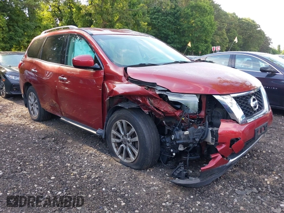2015 Nissan Pathfinder S with VIN 5N1AR2MM8FC682289, listed as a IAAI auction lot 42604059 with 77,577 mi miles and . Bid and sale history available at DreamBid. Image 1.