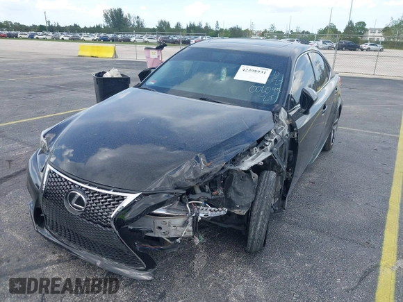 2014 Lexus IS 350 with VIN JTHBE1D26E5002095, listed as a IAAI auction lot 42398931 with 96,851 mi miles and . Bid and sale history available at DreamBid. Image 6.