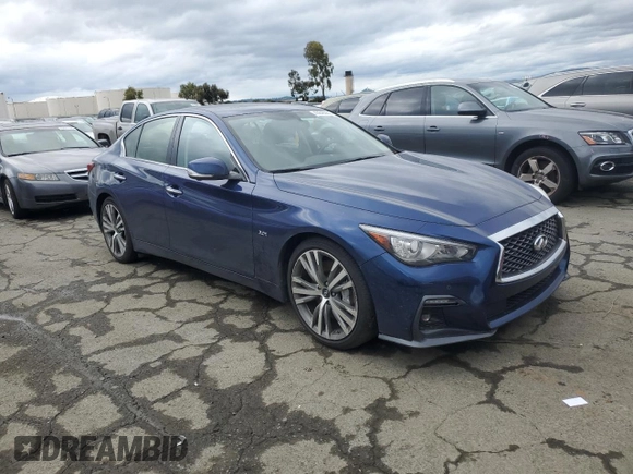 2019 Infiniti Q50 3.0t LUXE with VIN JN1EV7AP9KM515945, listed as a Copart auction lot 43646065 with 66,658 mi miles and Salvage Title. Bid and sale history available at carsss.com. Image 4.