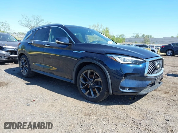 2019 Infiniti QX50 Essential with VIN 3PCAJ5M3XKF100419, listed as a IAAI auction lot 42105217 with 66,474 mi miles and . Bid and sale history available at DreamBid. Image 1.