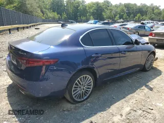 2020 Alfa Romeo Giulia Ti with VIN ZARFANBN6L7636081, listed as a Copart auction lot 67724104 with 0 mi miles and Salvage Title. Bid and sale history available at carsss.com. Image 3.