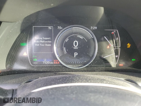 2022 Lexus ES 300h Luxury with VIN 58AEA1C17NU021512, listed as a Copart auction lot 51000875 with 7,520 mi miles and Salvage title. Bid and sale history available at DreamBid. Image 9.
