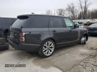 2019 Land Rover Range Rover HSE with VIN SALGS2SV8KA539212, listed as a Copart auction lot 52172195 with 75,349 mi miles and Clean Title. Bid and sale history available at DreamBid. Image 3.