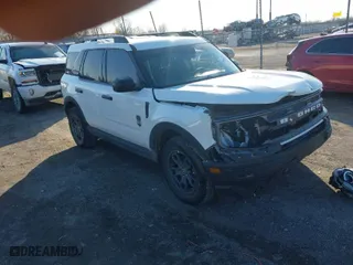 2022 Ford Bronco Sport Big Bend with VIN 3FMCR9B69NRD08098, listed as a IAAI auction lot 41405177 with 46,120 mi miles. Bid and sale history available at carsss.com. Image 1.