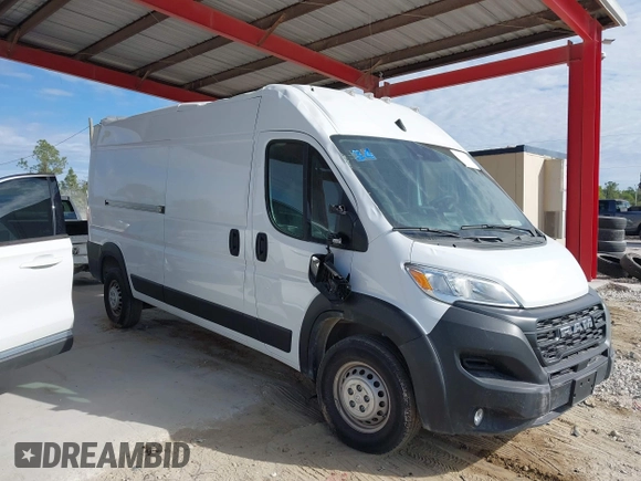 2024 Ram ProMaster Cargo Tradesman with VIN 3C6LRVDG8RE133415, listed as a IAAI auction lot 41345776 with 12,574 mi miles and . Bid and sale history available at DreamBid. Image 13.
