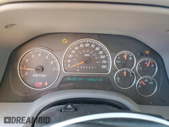 2007 GMC Envoy SLE with VIN 1GKDT13S572183409, listed as a Copart auction lot 76072734 with 165,362 mi miles and Salvage Title. Bid and sale history available at carsss.com. Image 9.