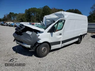 2024 Mercedes-Benz Sprinter Cargo with VIN W1Y4NDHY3RT186659, listed as a Copart auction lot 46094265 with Not Provided miles and Non Repairable. Bid and sale history available at carsss.com. Image 1.