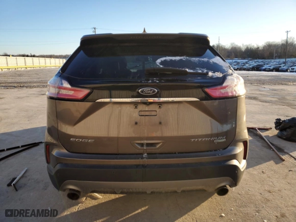 2019 Ford Edge Titanium with VIN 2FMPK3K94KBC22575, listed as a Copart auction lot 89329945 with 98,218 mi miles and Salvage Title. Bid and sale history available at carsss.com. Image 6.