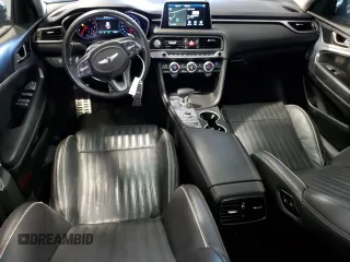 2019 Genesis G70 Advanced with VIN KMTG54LE3KU037703, listed as a Copart auction lot 50238845 with 100,022 mi miles and Salvage title. Bid and sale history available at DreamBid. Image 8.