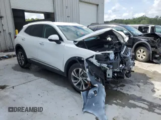 2023 Buick Envision Essence with VIN LRBFZPR48PD234726, listed as a Copart auction lot 50945565 with 7,994 mi miles and Salvage Title. Bid and sale history available at carsss.com. Image 4.