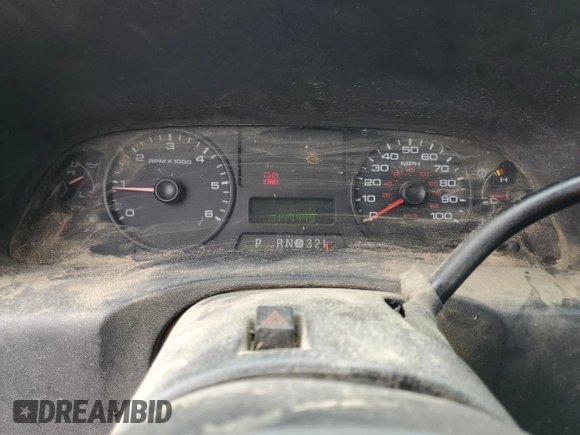 2005 Ford F-250 XL with VIN 1FTNF21585EB24568, listed as a Copart auction lot 72561054 with 147,449 mi miles and Salvage Title. Bid and sale history available at DreamBid. Image 9.