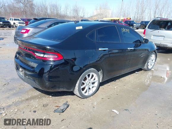 2013 Dodge Dart Limited with VIN 1C3CDFCA5DD340076, listed as a IAAI auction lot 41907098 with 194,527 mi miles. Bid and sale history available at carsss.com. Image 4.