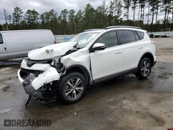 2018 Toyota RAV4 XLE with VIN JTMWFREV3JJ737450, listed as a Copart auction lot 50206255 with 7,805 mi miles and Salvage Title. Bid and sale history available at DreamBid. Image 1.