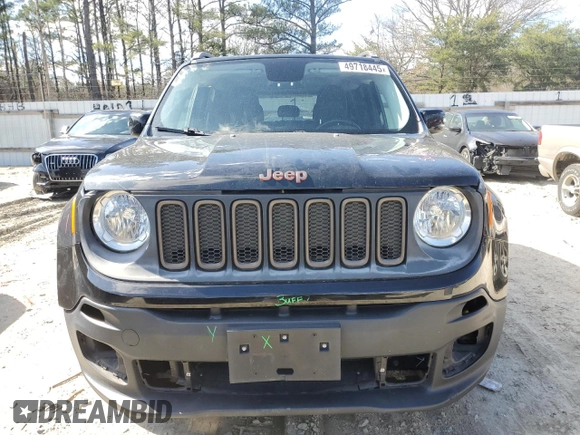 2016 Jeep Renegade Latitude with VIN ZACCJBBT7GPD24726, listed as a Copart auction lot 49718445 with 84,819 mi miles and Salvage Title. Bid and sale history available at carsss.com. Image 5.
