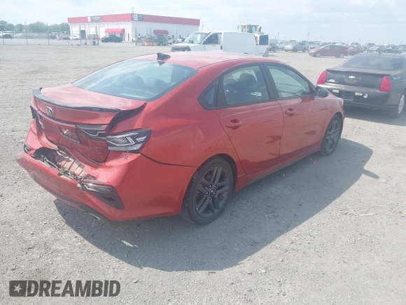 2021 Kia Forte GT-Line with VIN 3KPF34AD3ME416504, listed as a IAAI auction lot 42030382 with 47,586 mi miles and . Bid and sale history available at DreamBid. Image 4.