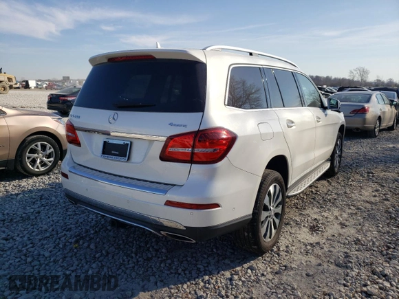 2017 Mercedes-Benz GLS with VIN 4JGDF6EE3HA876067, listed as a Copart auction lot 66457162 with 76,845 mi miles. Bid and sale history available at carsss.com. Image 4.
