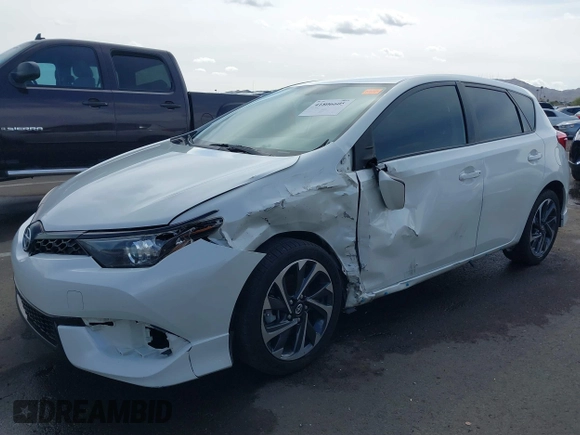 2016 Scion iM with VIN JTNKARJE4GJ517791, listed as a IAAI auction lot 41806605 with 140,956 mi miles. Bid and sale history available at carsss.com. Image 6.