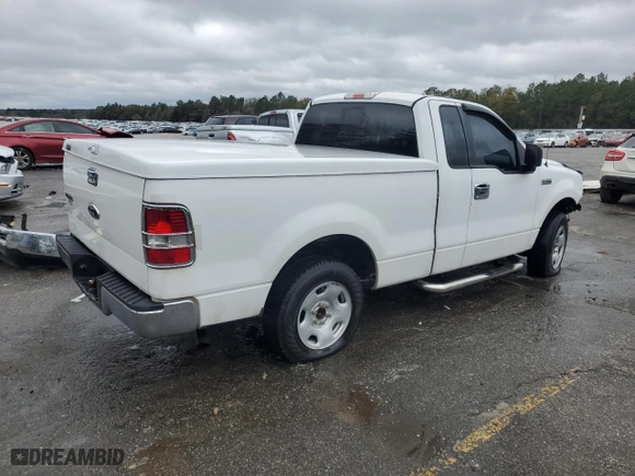 2008 Ford F-150 XL with VIN 1FTRF12278KC53522, listed as a Copart auction lot 47833395 with 112,442 mi miles and Salvage Title. Bid and sale history available at carsss.com. Image 3.