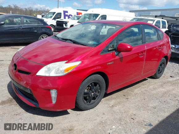 2012 Toyota Prius One with VIN JTDKN3DU8C5502576, listed as a IAAI auction lot 42058504 with 139,855 mi miles. Bid and sale history available at carsss.com. Image 17.