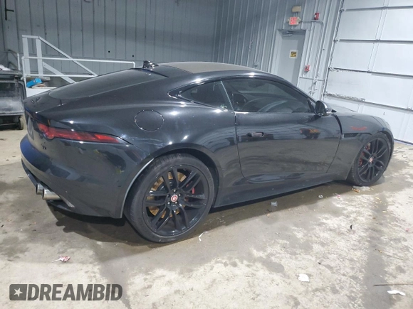 2018 Jaguar F-Type with VIN SAJD51EEXJCK51042, listed as a Copart auction lot 84990464 with 53,400 mi miles and Salvage Title. Bid and sale history available at DreamBid. Image 3.