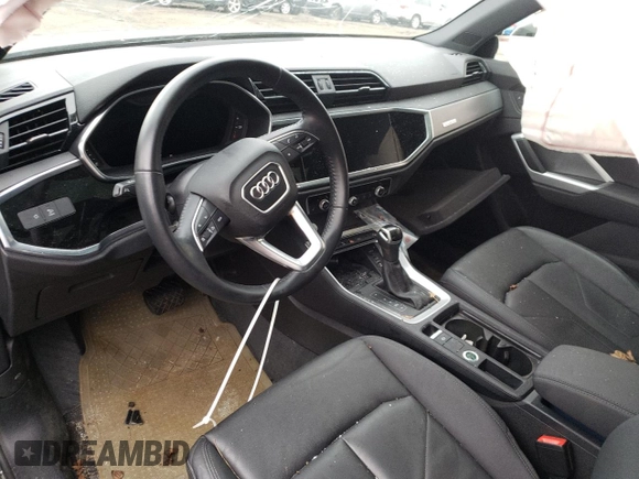 2020 Audi Q3 S line Premium Plus with VIN WA1EECF34L1014325, listed as a Copart auction lot 36095973 with 0 mi miles. Bid and sale history available at carsss.com. Image 8.