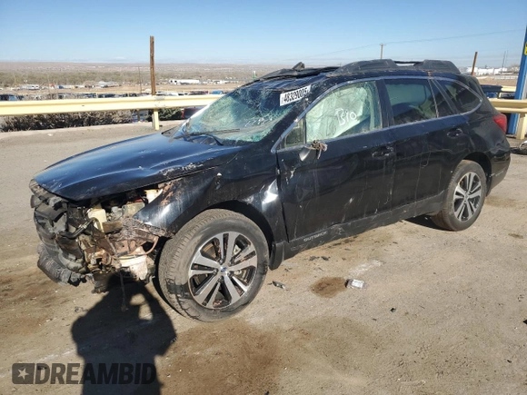 2018 Subaru Outback Limited with VIN 4S4BSAKCXJ3323225, listed as a Copart auction lot 48329005 with 106,737 mi miles and Salvage Title. Bid and sale history available at DreamBid. Image 1.