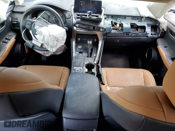 2021 Lexus NX 300 with VIN JTJDARDZ2M2263447, listed as a Copart auction lot 56679395 with 22,455 mi miles and Salvage title. Bid and sale history available at DreamBid. Image 8.