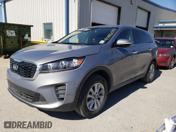 2020 Kia Sorento LX with VIN 5XYPG4A32LG660906, listed as a Copart auction lot 47446555 with 52,358 mi miles and Salvage Title. Bid and sale history available at carsss.com. Image 1.