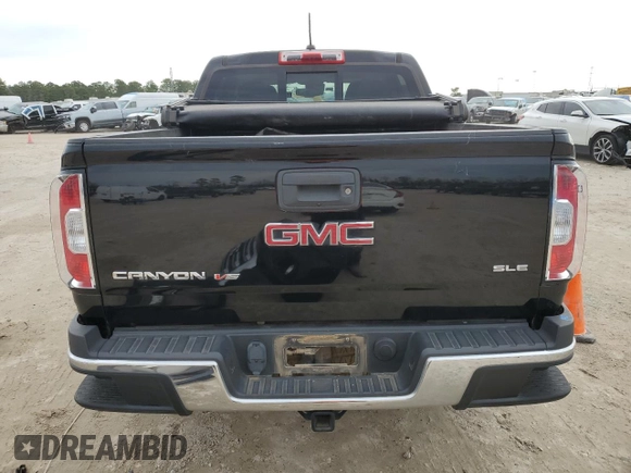 2018 GMC Canyon 2WD SLE with VIN 1GTG5CEN4J1123785, listed as a Copart auction lot 89381665 with 76,328 mi miles and Salvage Title. Bid and sale history available at carsss.com. Image 6.