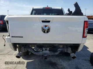 2021 Ram 1500 Big Horn with VIN 1C6RREFT2MN747109, listed as a Copart auction lot 58084855 with 77,604 mi miles and Salvage title. Bid and sale history available at DreamBid. Image 6.