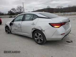 2021 Nissan Sentra SV with VIN 3N1AB8CV9MY286143, listed as a Copart auction lot 48141605 with 71,446 mi miles and Salvage Title. Bid and sale history available at carsss.com. Image 2.