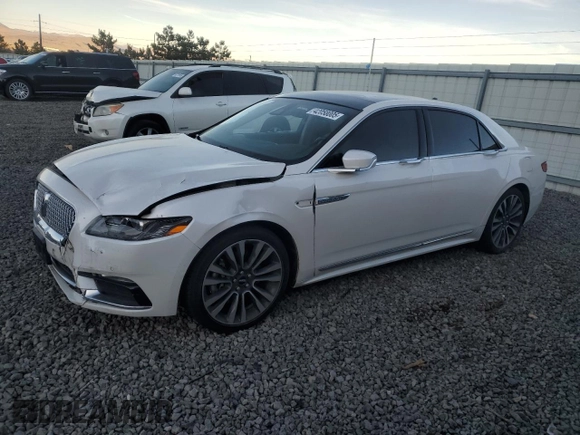 2019 Lincoln Continental Select with VIN 1LN6L9TK2K5611622, listed as a Copart auction lot 42058005 with 98,973 mi miles and Salvage Title. Bid and sale history available at carsss.com. Image 1.