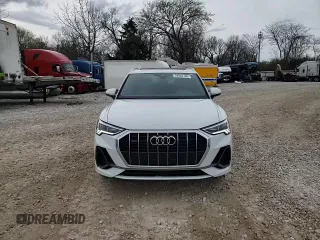 2023 Audi Q3 S line Premium with VIN WA1DECF31P1104632, listed as a Copart auction lot 50983105 with 17,579 mi miles and Salvage title. Bid and sale history available at DreamBid. Image 12.